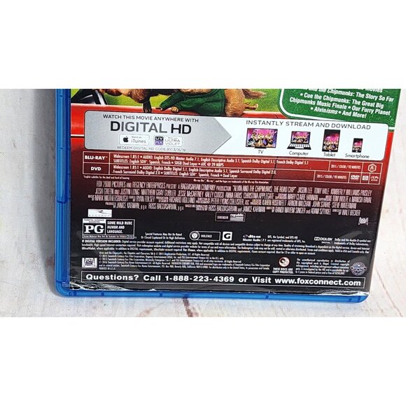Alvin And The Chipmunks: The Road Chip Blu-Ray + DVD + Digital HD Combo Pack - Picture 6 of 7